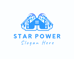 Pressure Washer House logo design