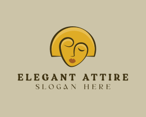 Gold Woman Elegant logo design