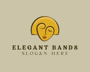 Gold Woman Elegant logo design