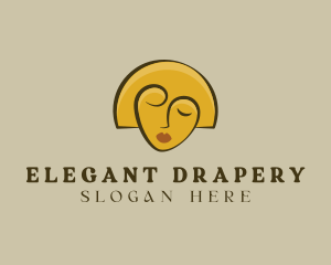 Gold Woman Elegant logo design