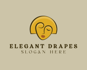 Gold Woman Elegant logo design