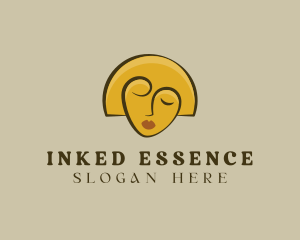 Gold Woman Elegant logo design