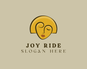 Gold Woman Elegant logo design