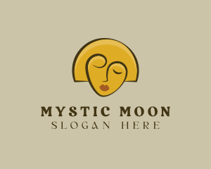 Gold Woman Elegant logo design