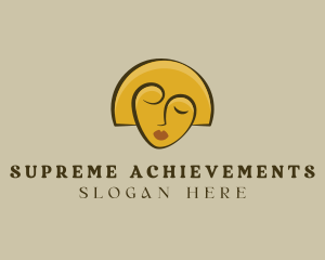 Gold Woman Elegant logo design