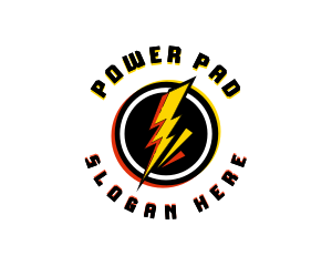 Lightning Power Thunder logo design