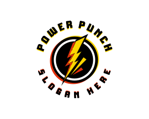 Lightning Power Thunder logo design