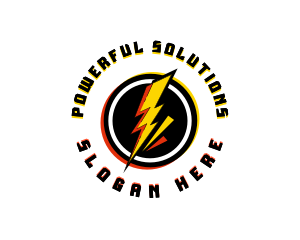 Lightning Power Thunder logo design