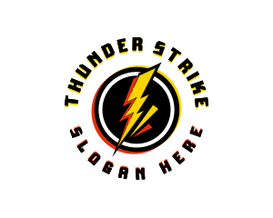 Lightning Power Thunder logo design