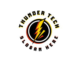 Lightning Power Thunder logo design