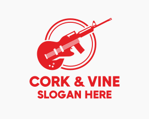 Guitar Rifle Band logo design