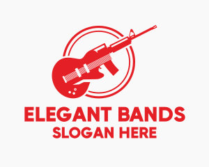 Guitar Rifle Band logo design