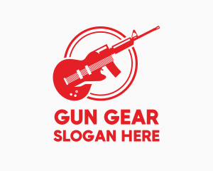 Guitar Rifle Band logo design