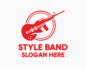 Guitar Rifle Band logo design