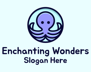 Cute Octopus Tentacles Logo