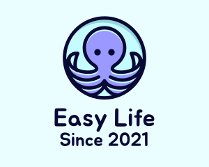 Cute Octopus Tentacles logo design