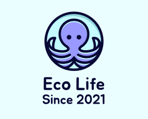 Cute Octopus Tentacles logo design