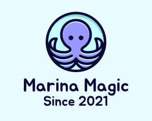 Cute Octopus Tentacles logo design