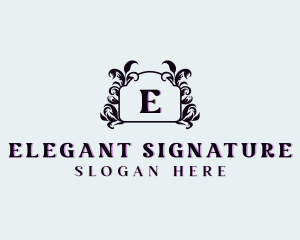 Luxury Floral Boutique logo design