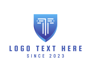 Tech Security Business Letter T logo