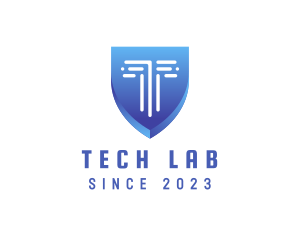 Tech Security Business Letter T logo design