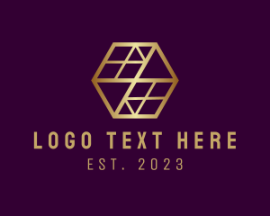 Elegant Hexagon Interior  logo design