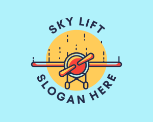 Sun Aircraft Flying logo design