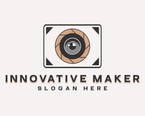 Camera Lens Photography logo design