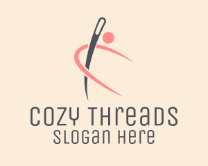 Human Needle Tailoring  logo design