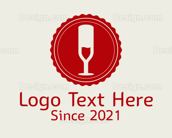 Wine Sommelier Badge Logo