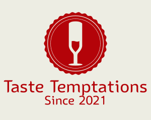 Wine Sommelier Badge  logo design