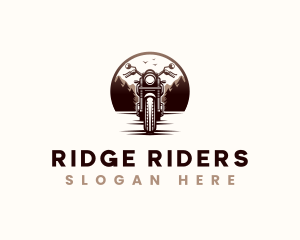 Motorcycle Moto Biker logo design