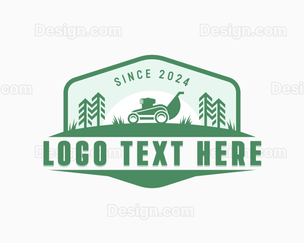 Backyard Mower Gardening Logo