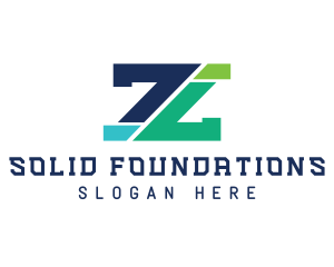 Modern Edgy Letter Z logo