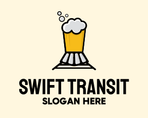 Beer Train Brewery logo design