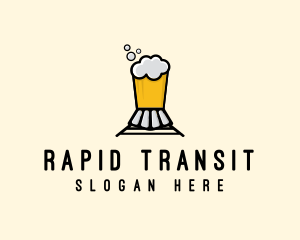 Beer Train Brewery logo design