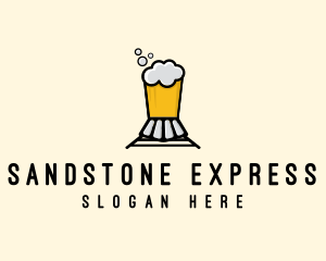 Beer Train Brewery logo design