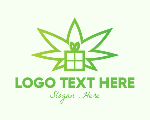 Green Cannabis Gift  logo