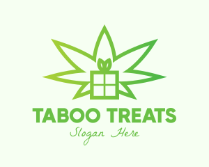 Green Cannabis Gift  logo