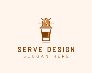 Breakfast Coffee Bean Cafe logo design