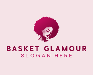 Glamour Afro Woman logo design