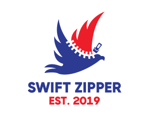 USA Zipper Eagle logo design