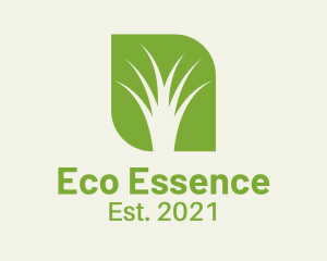 Organic Eco Grass logo design