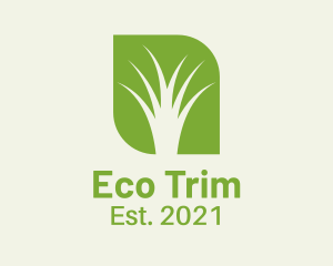 Organic Eco Grass logo design