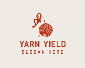 Butterfly Yarn Knitting logo design