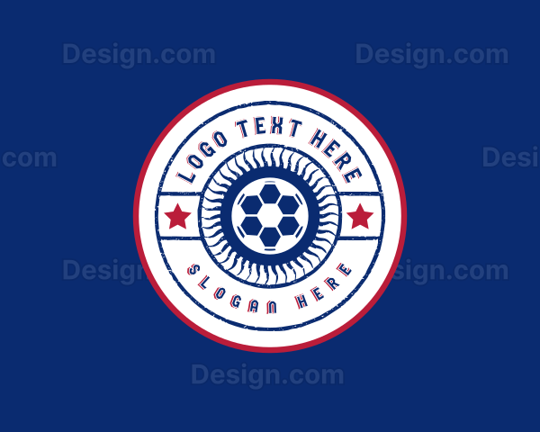 Soccer Ball League Logo