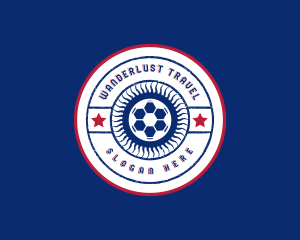 Soccer Ball League Logo
