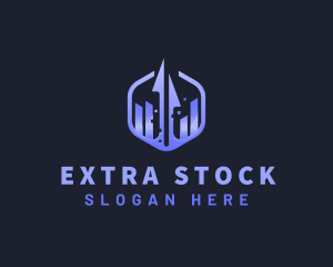 Stock Trading Arrow logo design