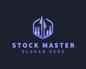 Stock Trading Arrow logo design