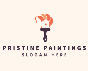 Paint House Renovation  logo design